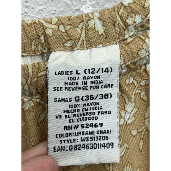 Vintage White Stag Maxi Skirt Womens Large Floral Tiered Boho Peasant Cottage - Picture 5 of 6